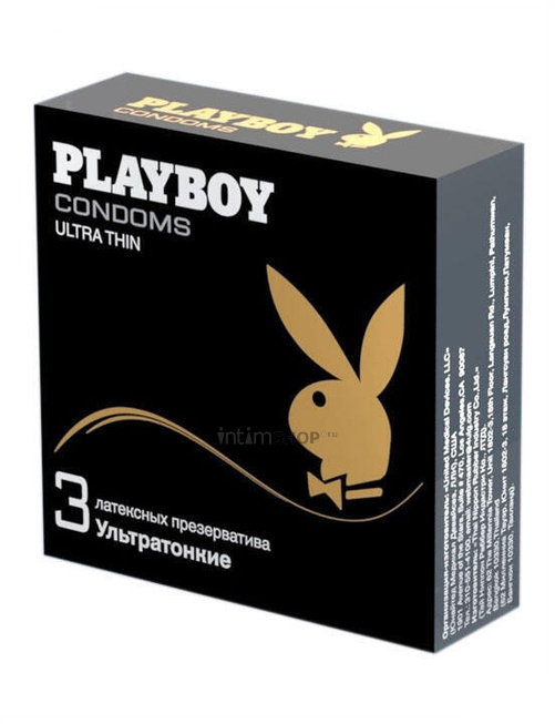 

Ультратонкие презервативы Playboy латекс, 3 шт