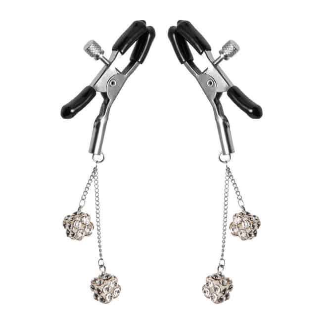 Зажимы на соски XR Brands Ornament Adjustable Nipple Clamps with Jewel Accents, серебристые
Зажимы на соски XR Brands Ornament Adjustable Nipple Clamps with Jewel Accents, серебристые