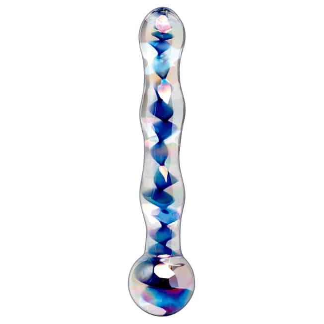 Двухсторонний стимулятор Pipedream Icicles с радужной спиралью 17.8 см, бесцветный с синим
Двухсторонний стимулятор Pipedream Icicles с радужной спиралью 17.8 см, бесцветный с синим