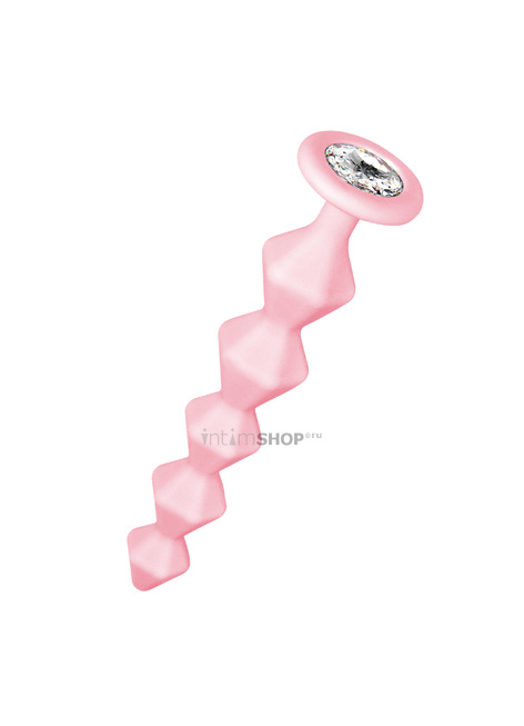 

Анальная цепочка с кристаллом Lola Toys Emotions Chummy, розовая с бесцветным кристаллом