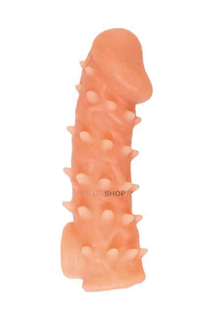 Насадка Kokos Cock Sleeve M с подхватом мошонки и с крупными шипиками, телесная
Насадка Kokos Cock Sleeve M с подхватом мошонки и с крупными шипиками, телесная