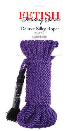 Веревка для фиксации Pipedream Deluxe Silky Rope, фиолетовый