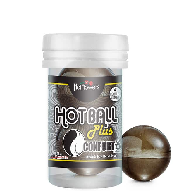 

Анальный лубрикант HotFlowers Hot Ball Plus Comfort на масляной основе, 3 г х 2 шт