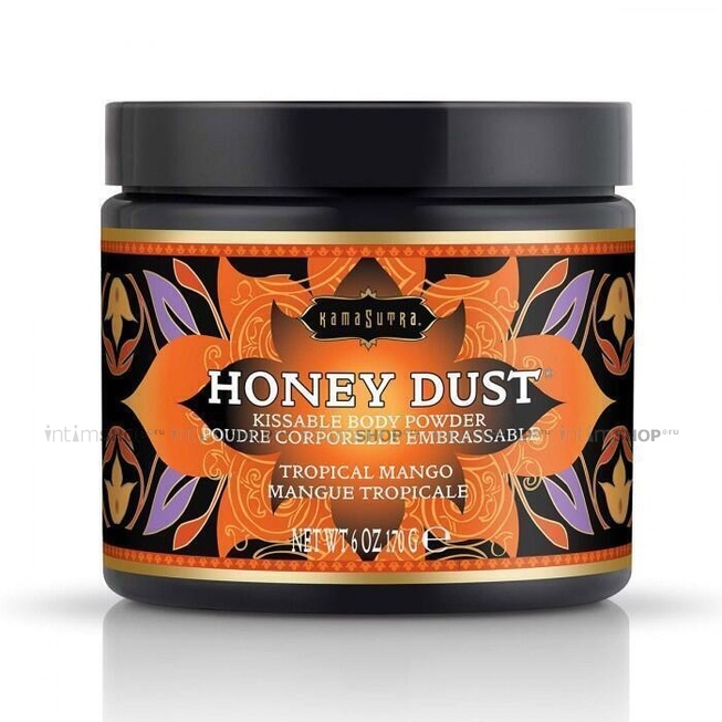 

Ароматная пудра для тела KamaSutra Honey Dust Body Powder, тропическое манго, 170 г