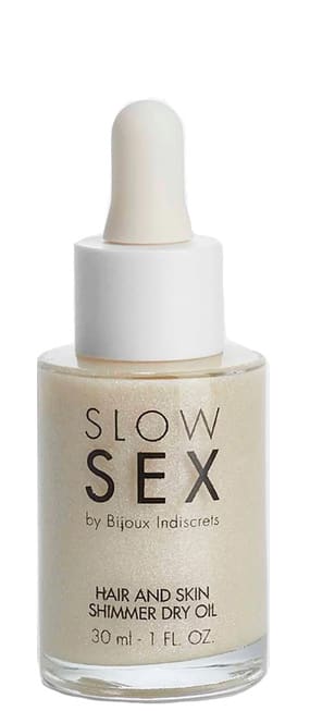 Мерцающее сухое масло для волос и кожи Bijoux Indiscrets Slow Sex Hair and Skin, 30 мл
Мерцающее сухое масло для волос и кожи Bijoux Indiscrets Slow Sex Hair and Skin, 30 мл