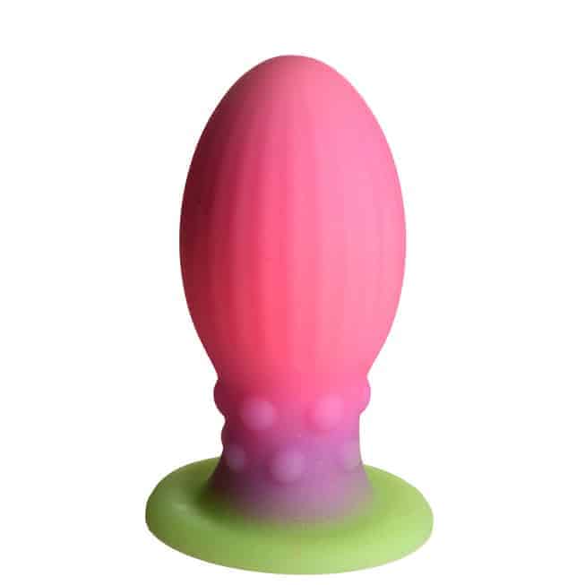 

Фаллоимитатор-яйцо XR Brands Creature cocks Xeno Egg XL светящийся в темноте 17.6 см, розовый