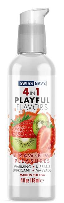 Гель 4 в 1 Swiss Navy Playful Flavors Клубника и киви на водной основе, 118 мл
Гель 4 в 1 Swiss Navy Playful Flavors Клубника и киви на водной основе, 118 мл
