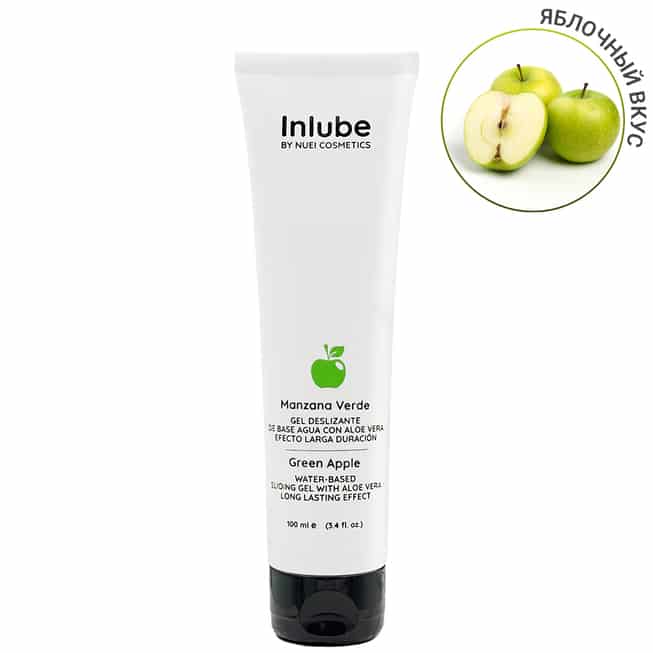 Гель-лубрикант с алоэ вера Nuei cosmetics Inlube Зеленое яблоко на водной основе, 100 мл
Гель-лубрикант с алоэ вера Nuei cosmetics Inlube Зеленое яблоко на водной основе, 100 мл
