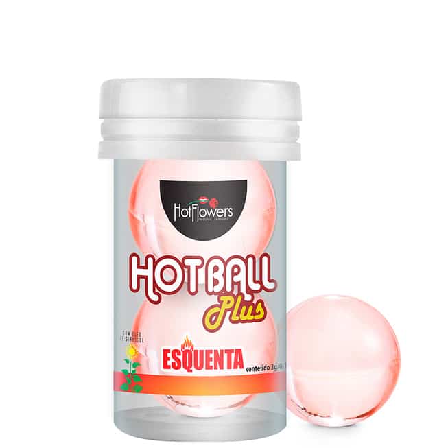 

Разогревающий лубрикант HotFlowers Hot Ball Plus на масляной основе, 3 г х 2 шт