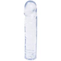 Фаллоимитатор Doc Johnson Crystal Jellies Classic Dong 19.7 см, бесцветный