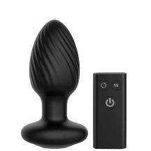 Анальная вибропробка с ротацией Nexus Tornado Large c пультом ДУ, черная Анальная вибропробка с ротацией Nexus Tornado Large c пультом ДУ, черная