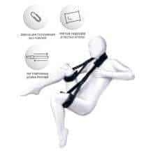 Набор для фиксации ног Anonymo by Toyfа с подушками, черный Набор для фиксации ног Anonymo by Toyfа с подушками, черный