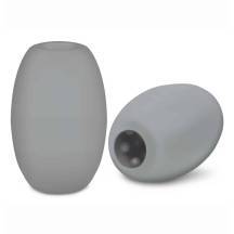 Двусторонний мастурбатор Zolo Mini Bubble, серый Двусторонний мастурбатор Zolo Mini Bubble, серый