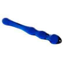Фаллоимитатор анальный двухсторонний Sexus Glass, синий