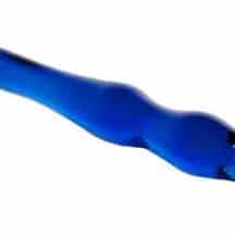 Фаллоимитатор анальный двухсторонний Sexus Glass, синий Фаллоимитатор анальный двухсторонний Sexus Glass, синий