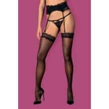 Чулки Obsessive Arisha stockings, Чёрный, L/XL. Нет в наличии Чулки Obsessive Arisha stockings, Чёрный, L/XL