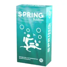 Презервативы рельефные с точками Spring Bubbles, 12 шт