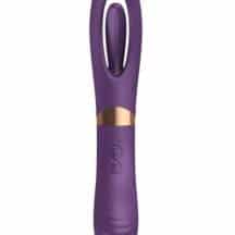 Двусторонний вибратор с подвижным язычком Secwell Lisa Flicker, фиолетовый Двусторонний вибратор с подвижным язычком Secwell Lisa Flicker, фиолетовый