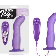 Вибратор гибкий на присоске NMC Bunny, фиолетовый
