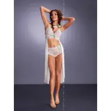Белая сорочка и трусики Catia S/M