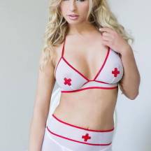 Костюм медсестры Soft Line Sharon S/M, белый