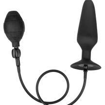 Анальная пробка с подкачкой CalExotics Colt XXXL Pumper со съемным шлангом, черная