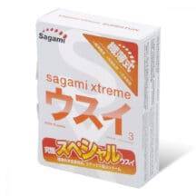 Ультратонкие латексные презервативы Sagami Xtreme Superthin, 3 шт