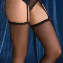 Чулки Gabriella Vintage XS/S, черные