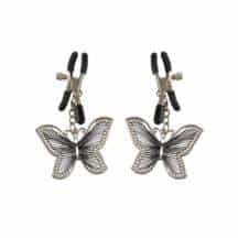Зажимы на соски PipeDream Butterfly Nipple Clamps, серебристый