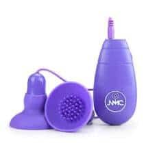 Вибростимуляторы для сосков и клитора Nipple and Clitoris с пультом ДУ, фиолетовые Вибростимуляторы для сосков и клитора Nipple and Clitoris с пультом ДУ, фиолетовые