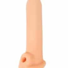 Насадка-удлинитель пениса Lola Games Super Hero Titan с подхватом мошонки, телесная