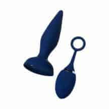 Анальная вибропробка Toyfa O'Play Unico с пультом ДУ, синий. Нет в наличии Анальная вибропробка Toyfa O'Play Unico с пультом ДУ, синий