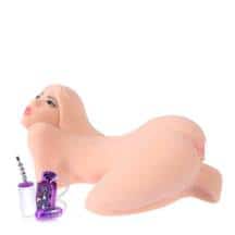 Мастурбатор с тремя отверстиям и вибрацией Kokos Sarah, телесный. Нет в наличии Мастурбатор с тремя отверстиям и вибрацией Kokos Sarah, телесный