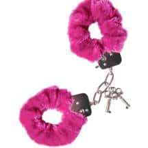 Наручники меховые Toyfa Theatre, розовые