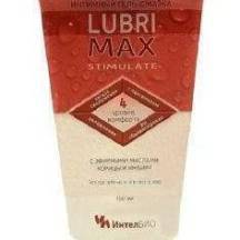 Гель-смазка с согревающим эффектом ИнтелБИО Lubrimax Stimulate на водной основе, 75 мл