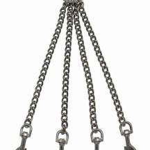 Цепь с кольцом и карабинами Подиум, серебристая. Нет в наличии Цепь с кольцом и карабинами Подиум, серебристая