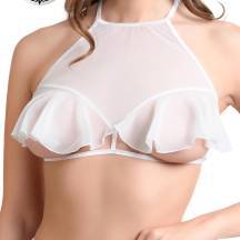 Бралетт Erolanta Karen с открытой грудью, белый, 42-44