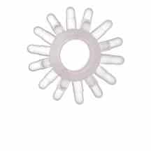 Эрекционное кольцо Toyfa с шипами, бесцветное