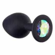 Анальная пробка Lola Games Emotions Cutie Medium, черная с разноцветным стразом Анальная пробка Lola Games Emotions Cutie Medium, черная с разноцветным стразом