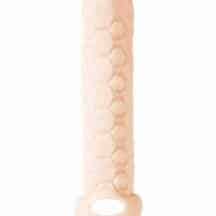 Удлиняющая насадка Lola Games Homme Long с подхватом мошонки S, телесная