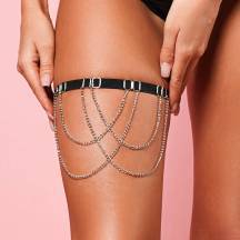 Подвязка с декоративными цепочками Amor El OS, черная