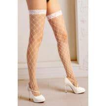 Чулки Sunspice в крупную сеточку белые, OS. Нет в наличии Чулки Sunspice в крупную сеточку белые, OS