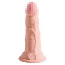 Фаллоимитатор Pipedream на присоске King Cock Plus Triple Density 15.2 см, телесный