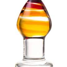 Анальная пробка Sexus Glass с янтарной головкой, бесцветная . Нет в наличии Анальная пробка Sexus Glass с янтарной головкой, бесцветная