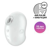 Вакуумный стимулятор клитора с вибрацией Satisfyer Cutie Ghost, белый. Нет в наличии Вакуумный стимулятор клитора с вибрацией Satisfyer Cutie Ghost, белый