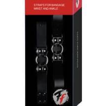 Бондаж руки и ноги Straps for bandage wrist and ancle кожаный черный