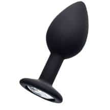 Анальная пробка Popo Pleasure Toyfa со стразом S, черный