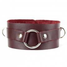 Ошейник с кольцом BDSM Арсенал Lady's Arsenal, бордовый. Нет в наличии Ошейник с кольцом BDSM Арсенал Lady's Arsenal, бордовый