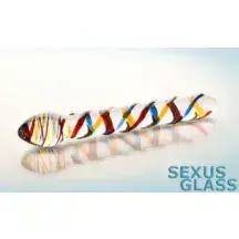 Фаллоимитатор анально вагинальный Sexus Glass, прозрачный