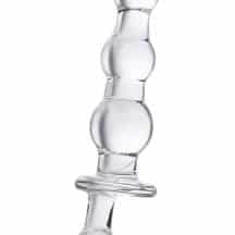 Анальная втулка Sexus Glass с ручкой, прозрачная